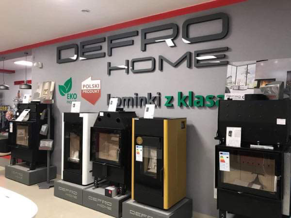 Ekspozycja kominków DEFRO HOME